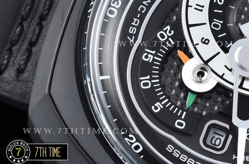 SevenFriday Q3-01 Black Multi Tier Dial with counter subdials & Numeral markers PVD Thick Coated on Solid Stainless Steel Case