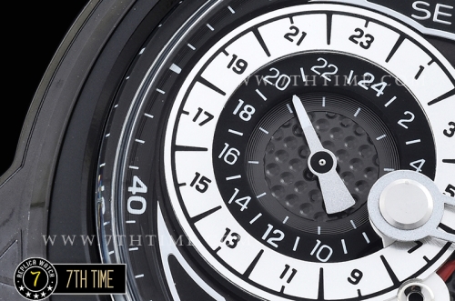 SevenFriday Q3-01 Black Multi Tier Dial with counter subdials & Numeral markers PVD Thick Coated on Solid Stainless Steel Case