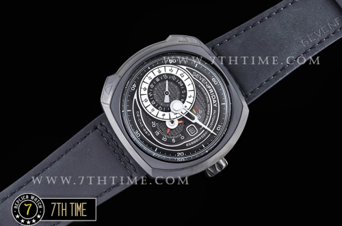 SevenFriday Q3-01 Black Multi Tier Dial with counter subdials & Numeral markers PVD Thick Coated on Solid Stainless Steel Case
