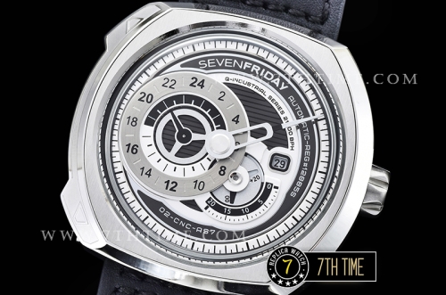 SevenFriday Q1-01 White Multi Tier Dial with counter subdials & Numeral markers