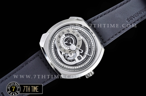 SevenFriday Q1-01 White Multi Tier Dial with counter subdials & Numeral markers