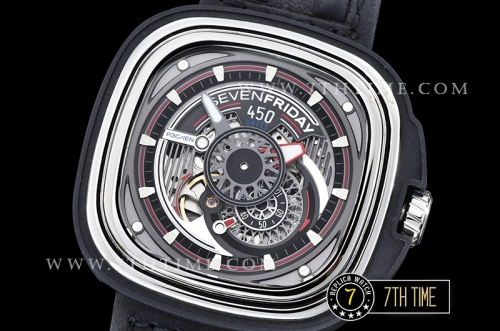 SevenFriday Racer P3C/IEN Black Multi Tier Dial with counter subdials & stick markers