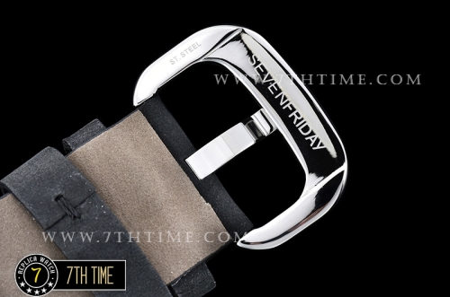 SevenFriday Racer P3C/IEN Black Multi Tier Dial with counter subdials & stick markers