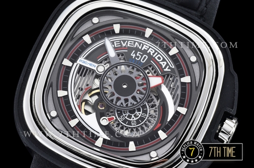 SevenFriday Racer P3C/IEN Black Multi Tier Dial with counter subdials & stick markers