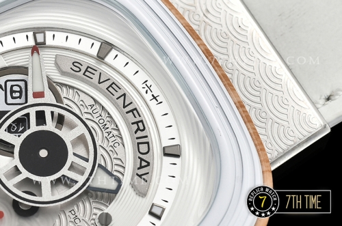 SevenFriday P1B/03 Japan Inspired Limited Edition Multi-layered White with Black Accents & Stick Markers