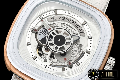 SevenFriday P1B/03 Japan Inspired Limited Edition Multi-layered White with Black Accents & Stick Markers