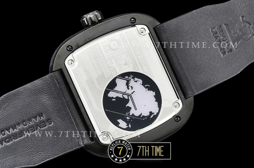 SevenFriday M3/01 Spaceship Multi-layered Black with Textured Surface High Grade PVD Coated Solid 316L Stainless Steel