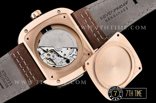 SevenFriday M2/02 Multi-layered Black with Textured Surface High Grade PVD Coated Solid 316L Stainless Steel
