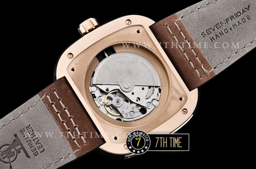 SevenFriday M2/02 Multi-layered Black with Textured Surface High Grade PVD Coated Solid 316L Stainless Steel