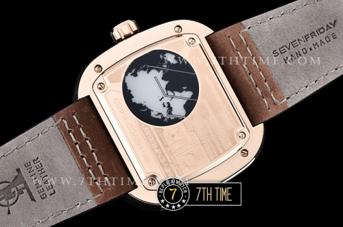 SevenFriday M2/02 Multi-layered Black with Textured Surface High Grade PVD Coated Solid 316L Stainless Steel