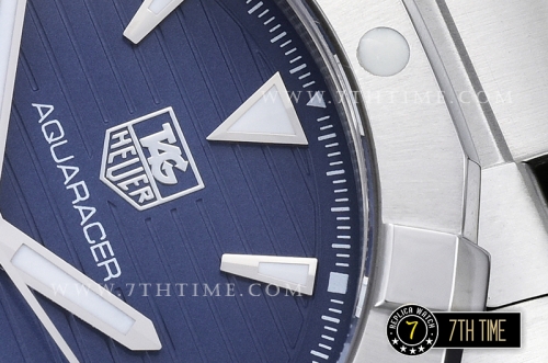 AquaRacer Calibre 5 Blue Dial with Stick Markers Solid Stainless Steel Bracelet