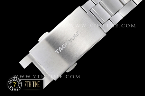 AquaRacer Calibre 5 White Dial with Stick Markers Solid Stainless Steel Bracelet