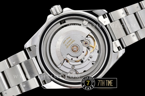 AquaRacer Calibre 5 White Dial with Stick Markers Solid Stainless Steel Bracelet