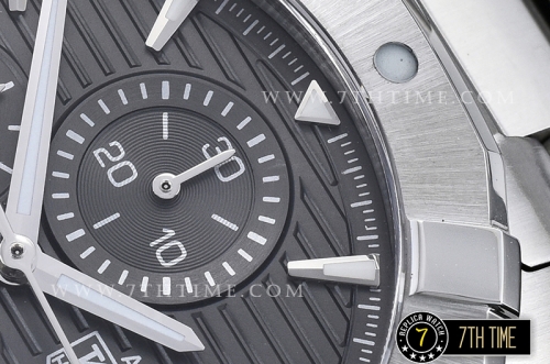 Aquaracer Calibre 16 Chronograph Grey Dial with Stick Markers Solid Stainless Steel Bracelet
