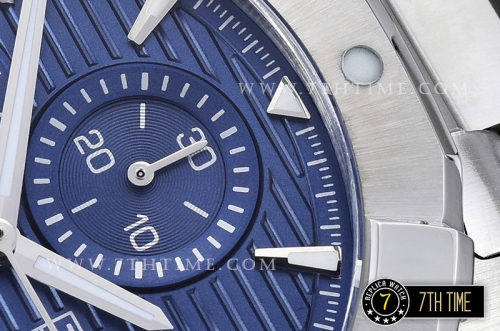 Aquaracer Calibre 16 Chronograph Blue Dial with Stick Markers Solid Stainless Steel Bracelet