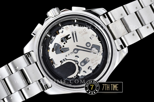 Aquaracer Calibre 16 Chronograph Black Dial with Stick Markers Solid Stainless Steel Bracelet