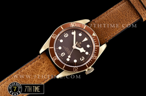 Tudor Heritage Black Bay Bronzo Basel Superlumed Brown Dial with Needles Brushed Bronze Tang Buckle
