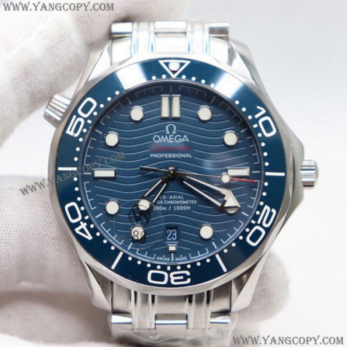 Omega Seamaster Diver 300M Blue Ceramic Bezel  Blue Dial