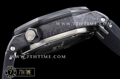 Royal Oak Diver 42mm Forged Carbon  Black/Yellow Dial Rubber Strap MY9015