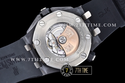 Royal Oak Diver 42mm Ceramic Bezel Black/Orange Dial Rubber   Strap MY9015 Mod