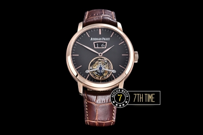 AP Jules Tourbillon 42mm Grande Date RG/LE Black Dial Tourbillon