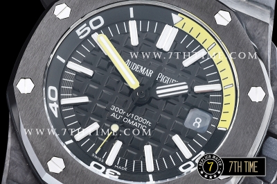 Royal Oak Diver Forged Carbon Ceramic Bezel Black/Yellow Dial A23J