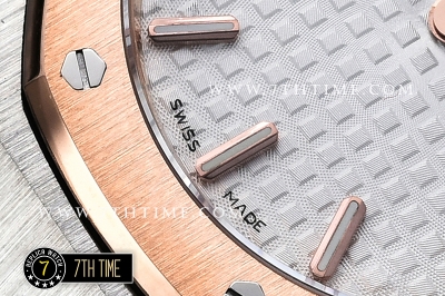 Royal Oak Ladies 33mm RG/SS White Dial Swiss ETA Quartz