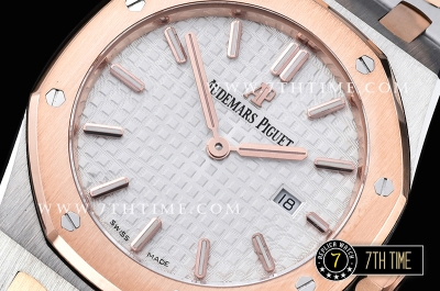 Royal Oak Ladies 33mm RG/SS White Dial Swiss ETA Quartz