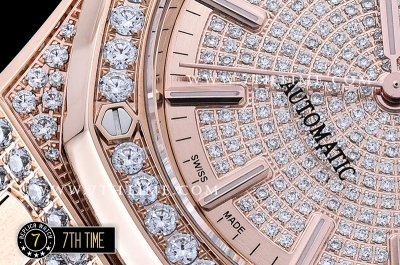 Royal Oak Ref.15450 37mm Full Diamonds RG/LE Gold Mod A3120