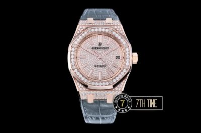 Royal Oak Ref.15450 37mm Full Diamonds RG/LE Gold Mod A3120