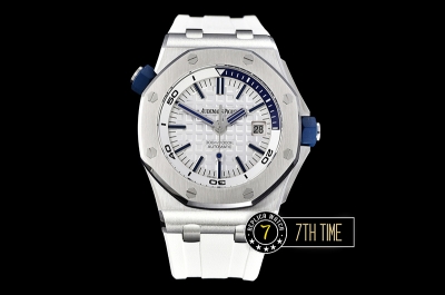 Royal Oak Diver 42mm SS/RU White Checkered Dial MY9015 Mod A3120