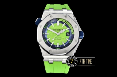 Royal Oak Diver 42mm SS/RU Green Checkered Dial MY9015 Mod A3120