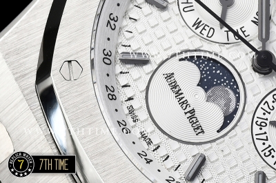 Royal Oak Perpetual Calendar 41mm 26574 SS/SS White Checkered Dial A5134