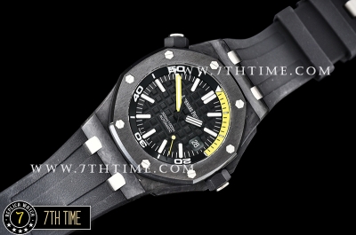 Royal Oak Diver FC/RU Black/Yellow Checkered Dial Ceramic Bezel A2836 Mod
