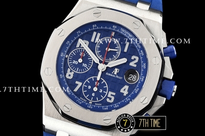 Royal Oak Offshore 42mm 2018 SIHH Indigo Checkered Dial SS/RU A3126