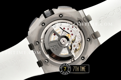 Royal Oak Offshore Novelty Ceramic Bezel SS/RU White/Black Dial A3126 Mod