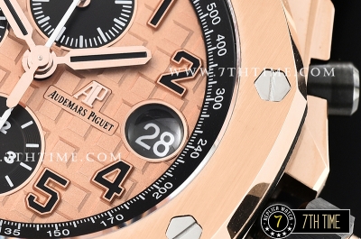 Royal Oak Offshore 42mm Gold Themes Rose Gold Checkered Dial RG/LE A3126