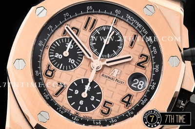 Royal Oak Offshore 42mm Gold Themes Rose Gold Checkered Dial RG/LE A3126