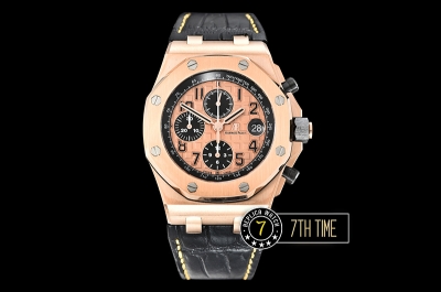 Royal Oak Offshore 42mm Gold Themes Rose Gold Checkered Dial RG/LE A3126
