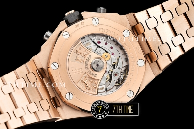 Royal Oak Offshore 42mm Gold Themes Rose Gold Checkered Dial RG/RG A3126