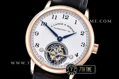 ALANGE & SOHNE 1815 Tourbillon White Dial  Black Numeral Markers Asia Manual Wind Tourbillon