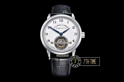 ALANGE & SOHNE 1815 Tourbillon White Dial  Solid Stainless Steel Asia Manual Wind Tourbillon