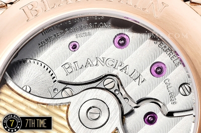 Blancpain Villeret Complications White Dial with Roman Numerals 18K Rose Gold Thick Plated on Solid Stainless Steel