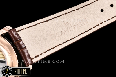 Blancpain Villeret Complications White Dial with Arabic Numerals 18K Rose Gold Thick Plated on Solid Stainless Steel