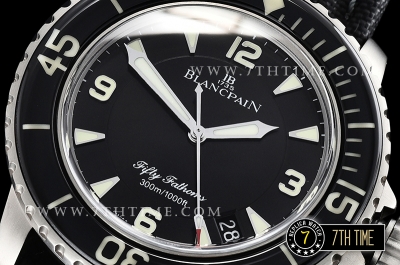 Blancpain Fifty Fathoms Black Dial with Markers Asia 23J