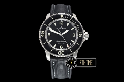 Blancpain Fifty Fathoms Black Dial with Markers Asia 23J