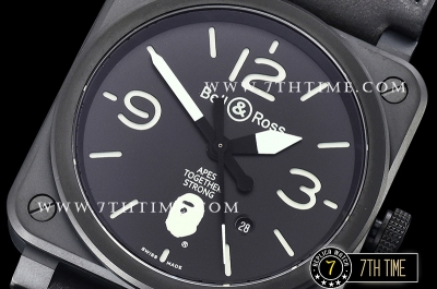 Bell Ross BR03-92 42mm XXV Bathing Ape PVD/LE Black