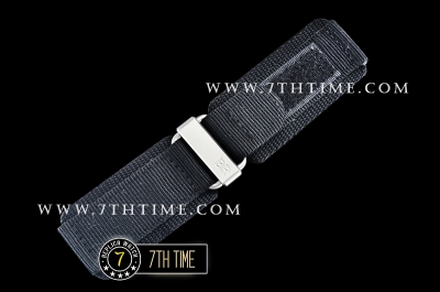 BR03-94 Horolum Chronograph Silver Grey Dial Black Leather Strap