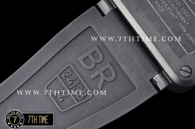 BR03-94 Chronograph Black Dial PVD Thick Coated on Solid Stainless Steel