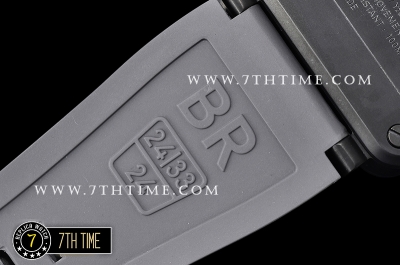 BR03-94 Chronograph Grey Rafale Limited Dial PVD Thick Coated on Solid Stainless Steel